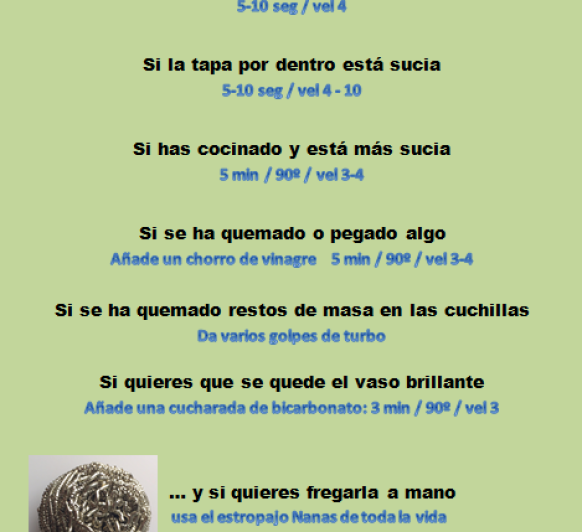 Trucos para limpiar y cuidadar el vaso