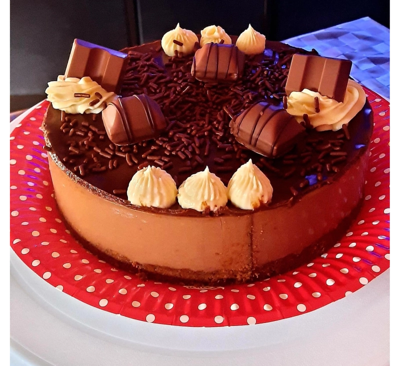 Tarta de Kinder Bueno en Thermomix®